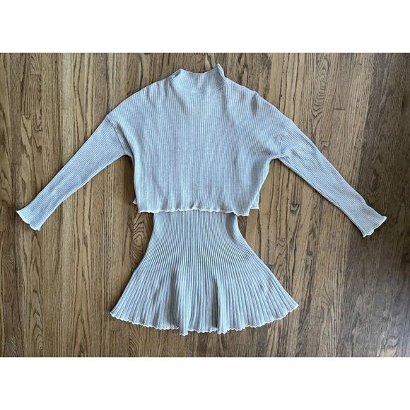 Daily Practice by Anthropologie Gray Pullover Sweater Dress Women's Size Large - Picture 5 of 9